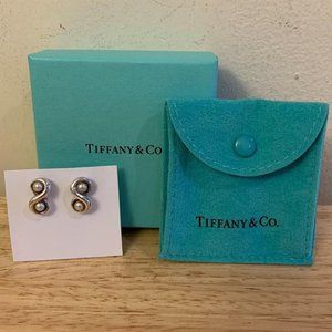 Tiffany & Co. Infinity Pearl Sterling Silver Earrings